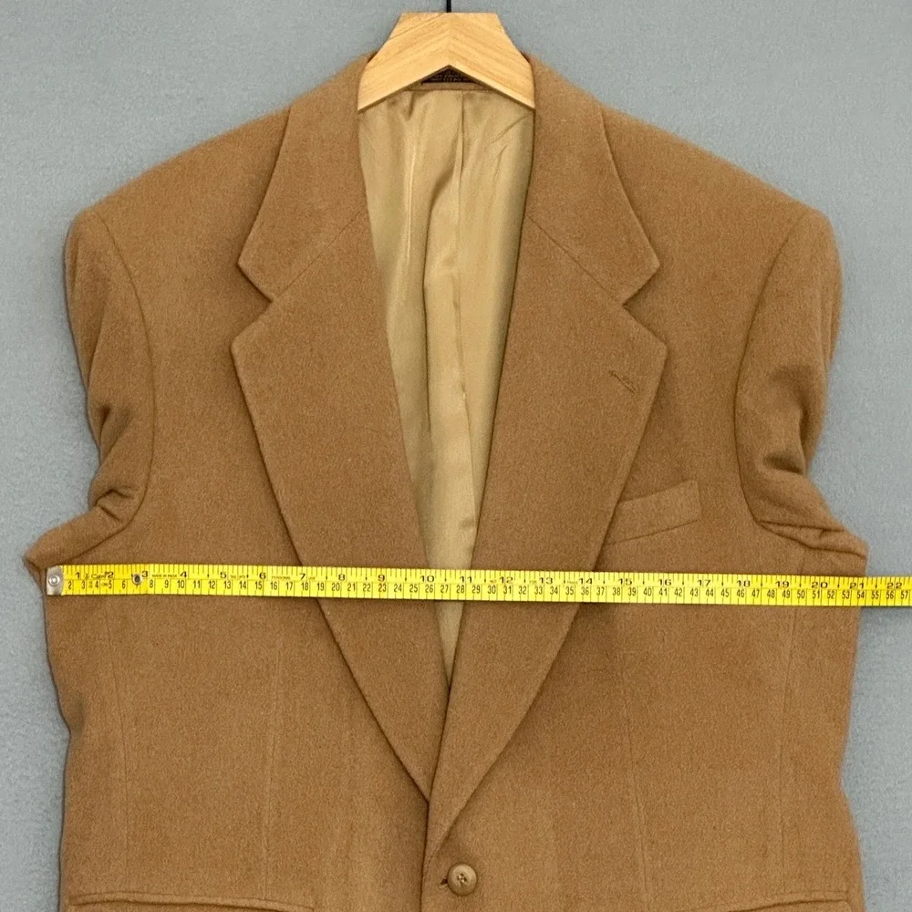 Robert Stock Mens Jacket 41R Camel Tan Wool Blend Blazer Sport Coat Classic Prep